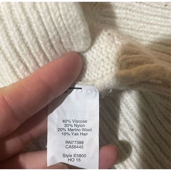 Madewell cream sweater womens XS wool blend - Picture 5 of 8